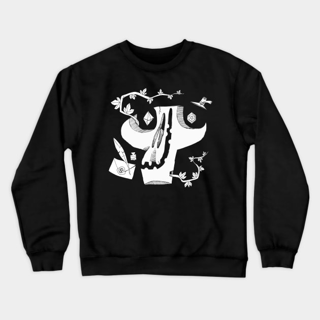 Ivy Skull Crewneck Sweatshirt by Freaking Creatures